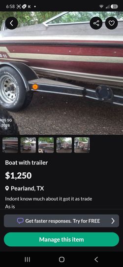 Boat with trailer