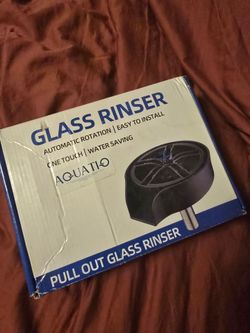 Glass rinser (like the ones at a bar)