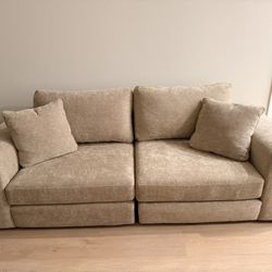 Kai Mocha 96" 2 Piece Apartment Sofa