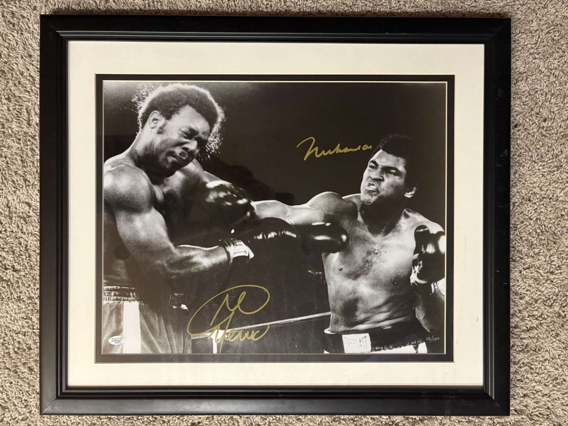 Muhammad Ali And George Foreman Signed And Framed Picture