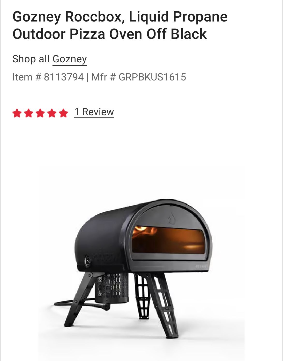 Gozney Pizza Oven