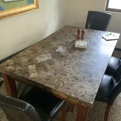 DINING ROOM TABLE, Real Stone Top