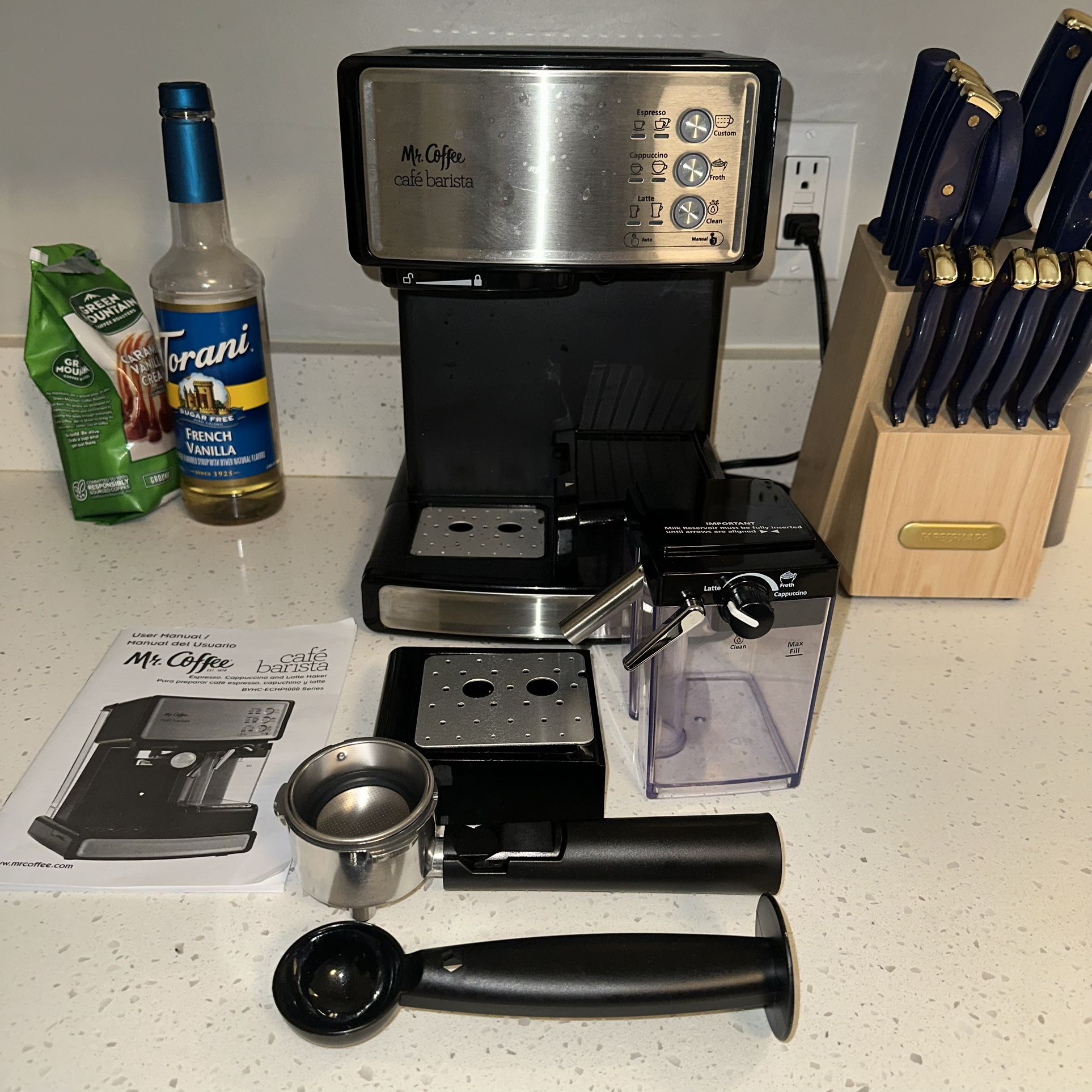 Coffee Café Barista Espresso, Cappuccino Latte Maker With