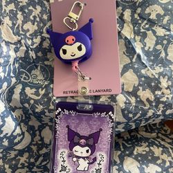 Kuromi Retractable Lanyard