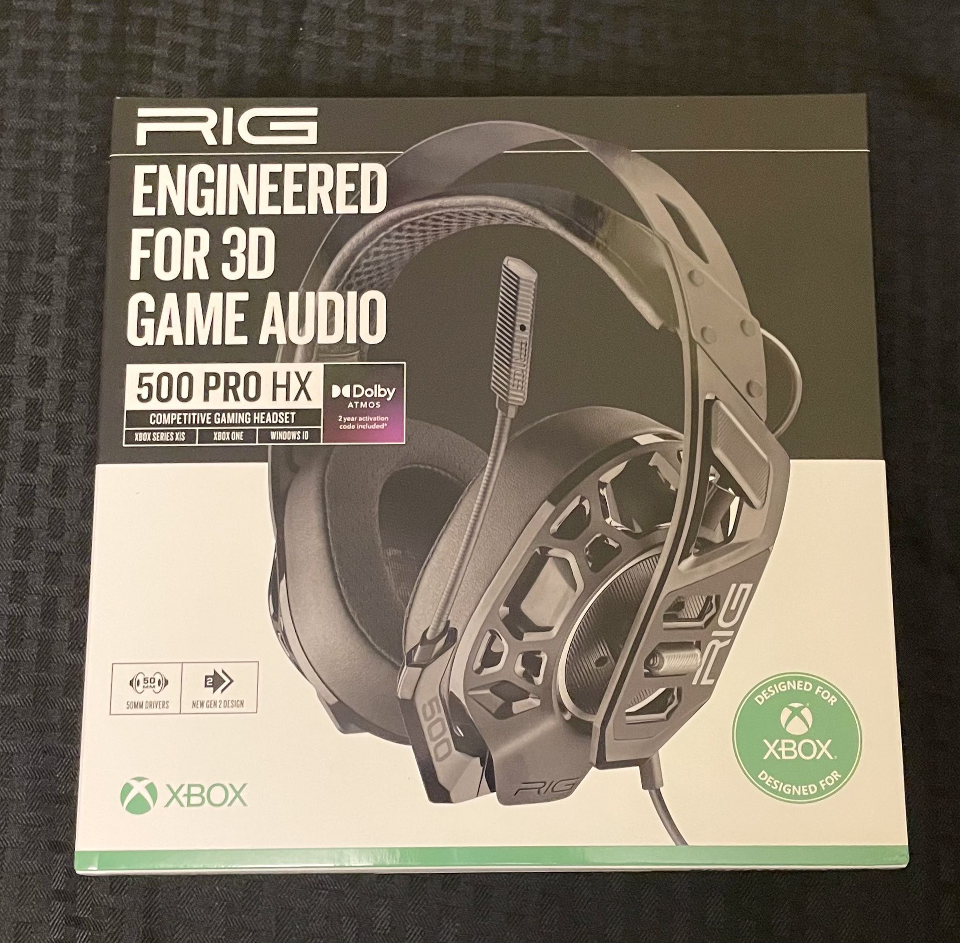 RIG 500 PRO HX Dolby Atmos Gaming Headset for Xbox