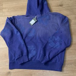 Denim Tears Mono Cotton Wreath Hoodie ‘Washed Blue’