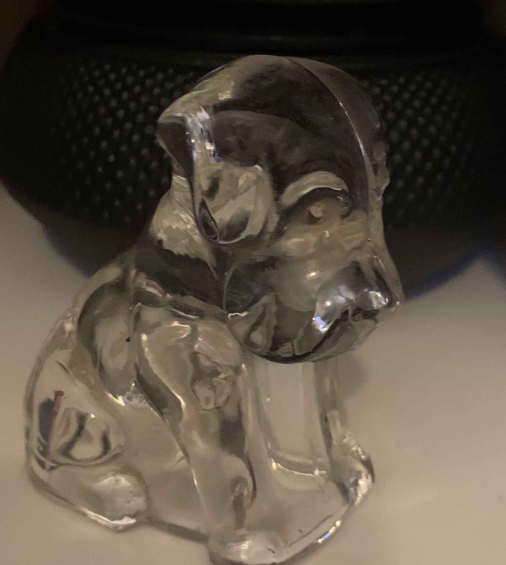 Glass Puppy Decor