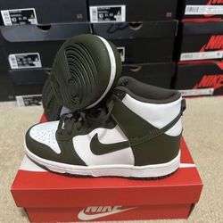 Nike Dunk High Retro Cargo Khaki DB2179-105 Size 5Y / 6.5 Womens Brand New