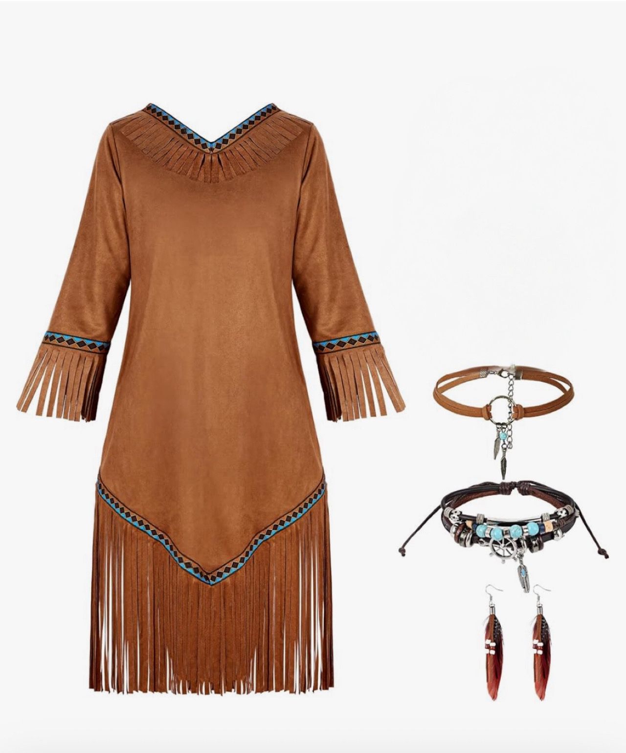 4pc Native Costume Set
