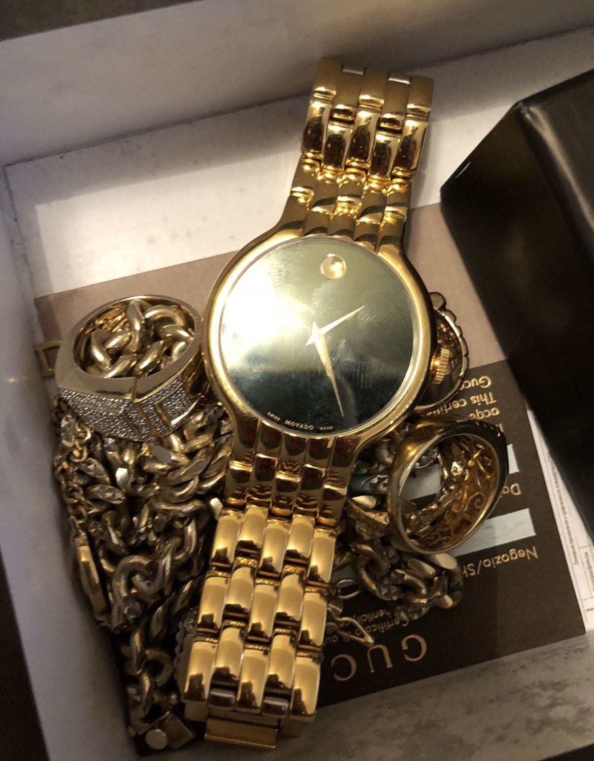GOLD MOVADO WATCH