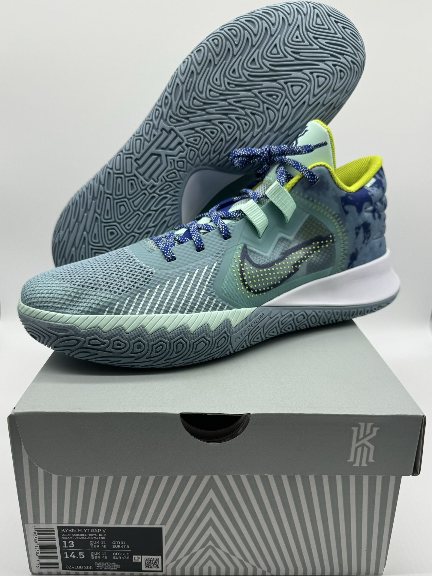 Nike Kyrie Flytrap Ocean Cube Blue Basketball Shoes (CZ4100