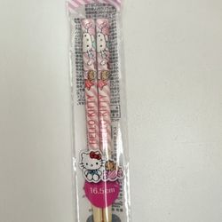 Brand NEW Hello Kitty Bamboo Chopsticks