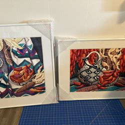 Two Original Framed Watercolors 