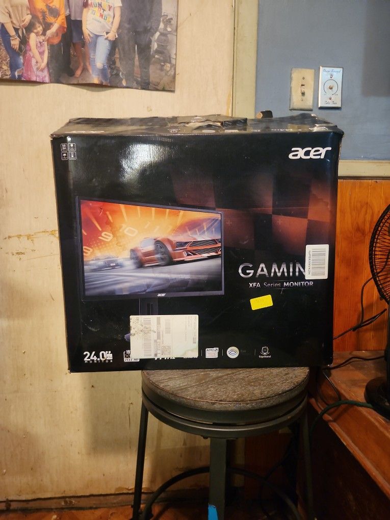 Acer XFA Series Moniter 24" 1920×1080 144 Hz 1 millisecond Response Time