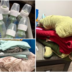 Baby Bottle/ Couch Covers/Sheets & Pillow Cases FREE
