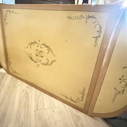 Vintage Folding Drop-Leaf Dining Table – Painted Design