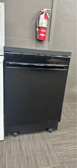 24" Black GE Portable Dishwasher
