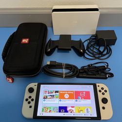 OLED Nintendo Switch System / Console - Works Great - Includes Charger And  2 games - Pickup minutes north of SDSU (92120)