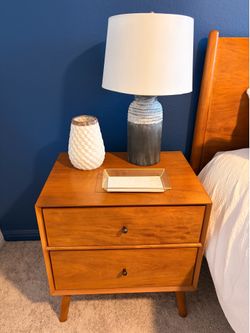Living Spaces Alton Cherry Nightstand