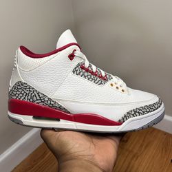 Air Jordan 3 Retro 'Cardinal Red' CT8532 126 Size 10M NO BOX