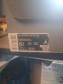 Jordan 9 Metro Gs Size 5.5Y