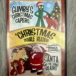 Gumbys Christmas Capers Plus Santa & The Three Bears + Lambchop Howdy Doody DVD 