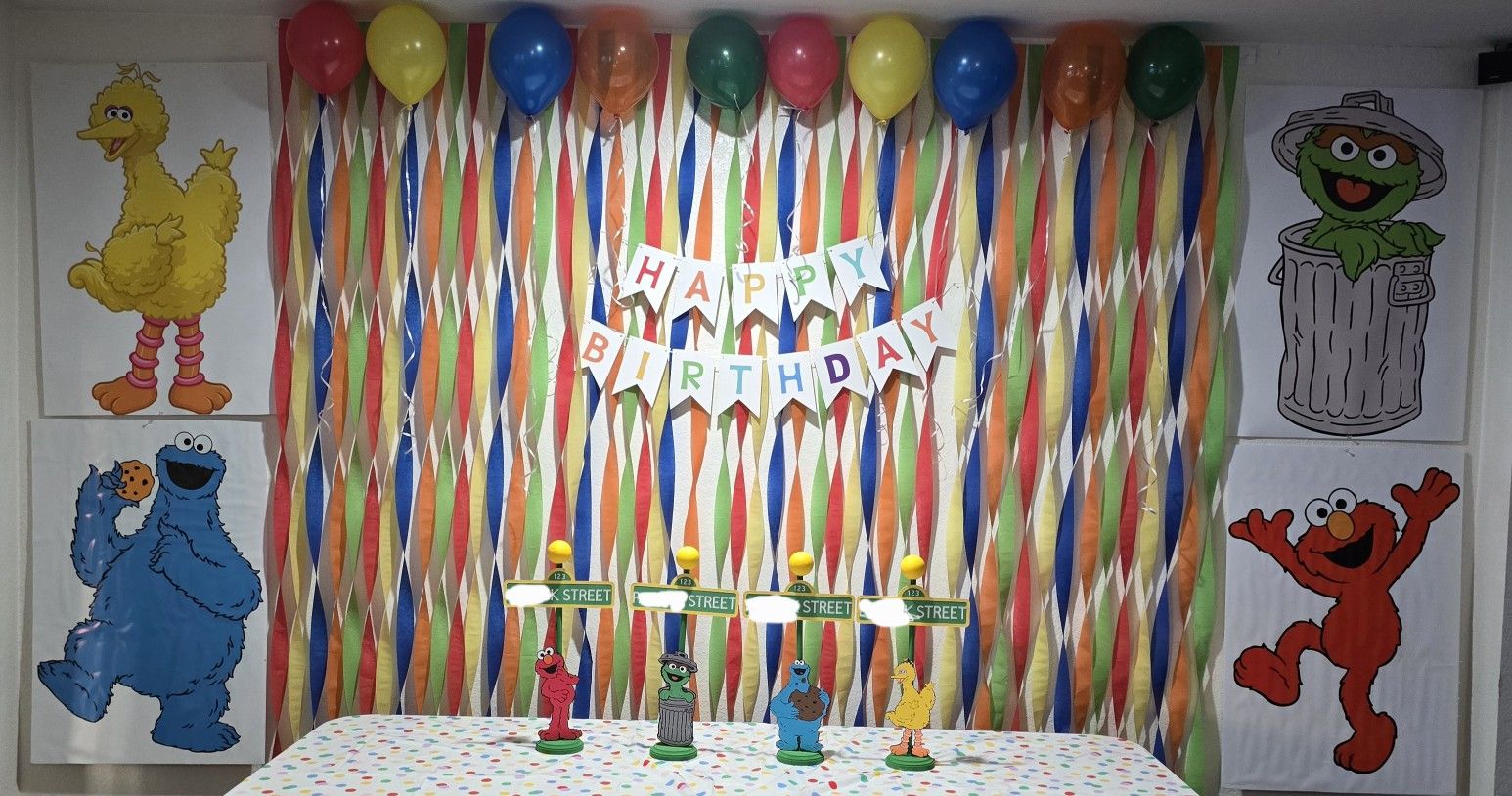 Sesame Street Party Decor