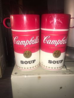 Campbell soup thermos.