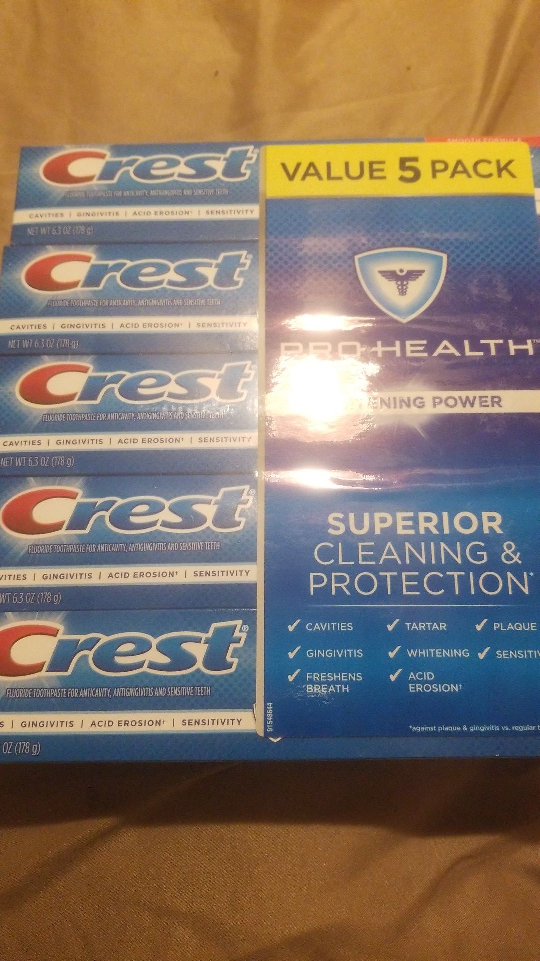 Crest pro health 5 pack NEW Sealed