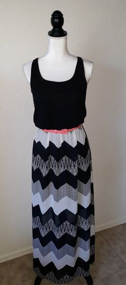 Black and white Maxi Dress