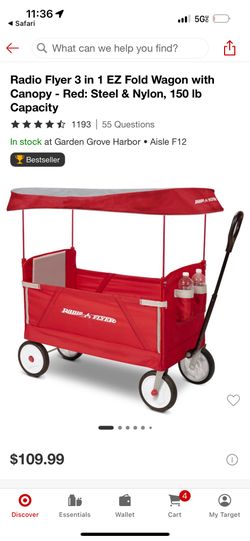 Radio Flyer convertible, stroll wagon