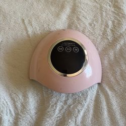 Pink uv nail lamp