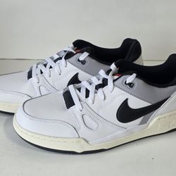 Nike Full Force Lo White Black Pewter Sail Mens Size 10 Casual Athletic Sneakers
