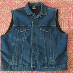 Authentic NRA GEAR - Mens L Denim CONCEAL / CARRY Tactical Vest