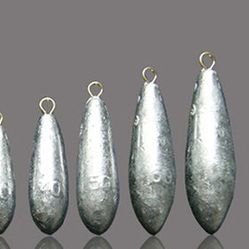 Fish sinker, for fishing. Lead weight.