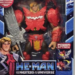 The Masters Of The Universe Deluxe Netflix He-Man Large 8.5" Action Figure MOTU Battle Armor Mattel