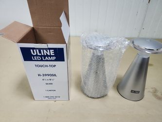 Set Of 2 Uline Wireless 12 LED Desktop Light Lantern. 1 Used 1 Brand New