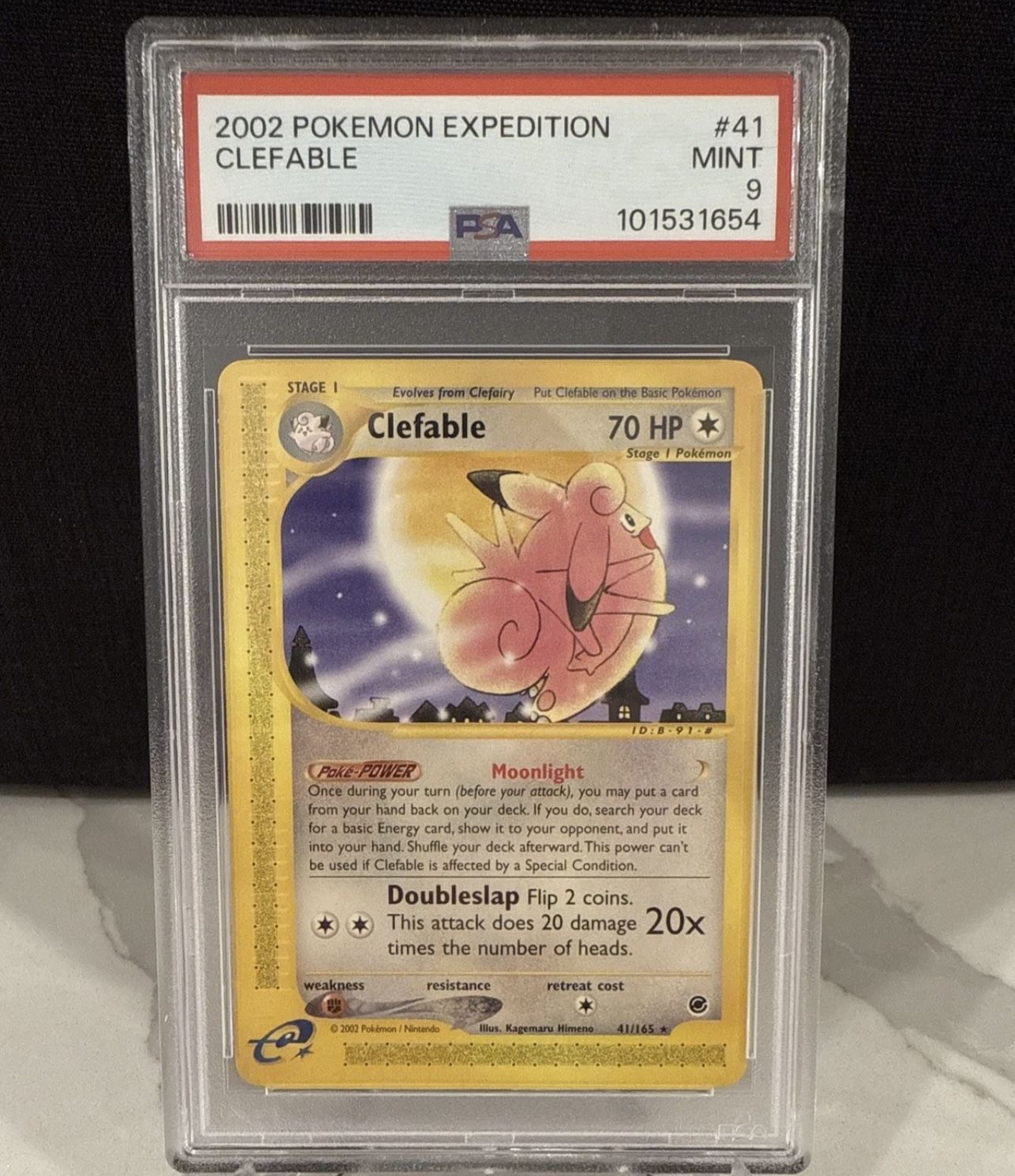 2002 Pokemon Expedition Clefable #41 PSA 9