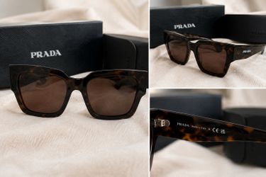 Prada Tortoise Square Sunglasses