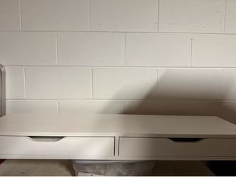 IKEA Vinyl 2 drawer wall shelves