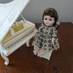 1960s Doll With Piano 