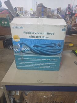 Poolwhale- flexible Vacuum head with 30 feet hose