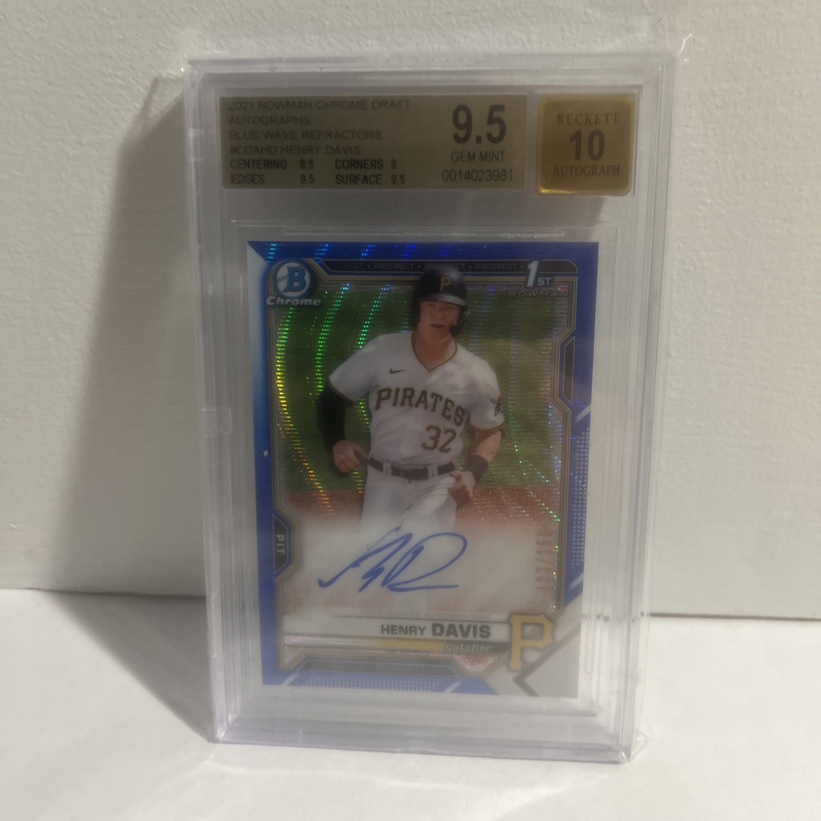 2021 Bowman Chrome Henry Davis Auto /150