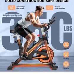 Exercise Bike, WENOKER Indoor Cycling Bike/Stationary Bike for Home, Indoor Bike with Silent Belt Drive, Heavy Flywheel and LCD Monitor for Home Gym C