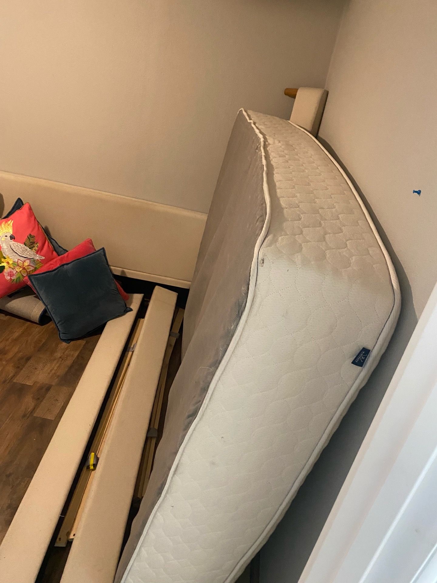 Queen bed frame.