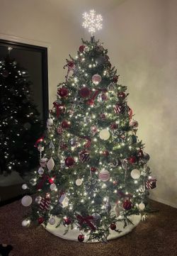7.5 foot Christmas tree with LED lights