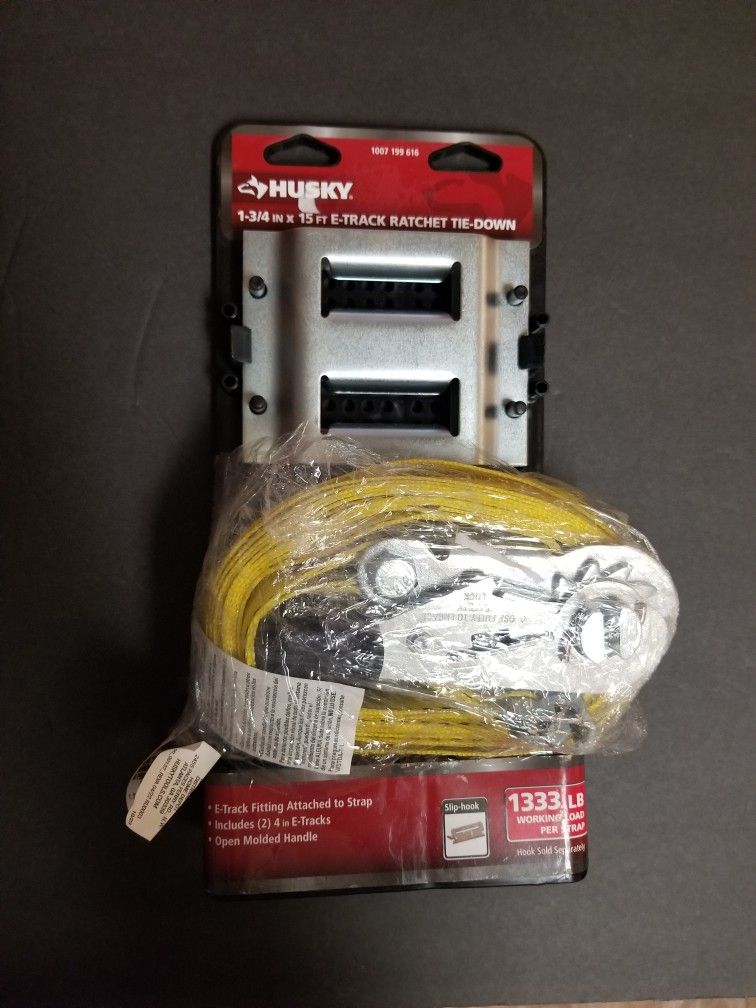 Husky 1-3/4" X 15' E-Track Ratcheting Tie Down