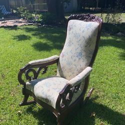 Wooden Carved Rocking Chair