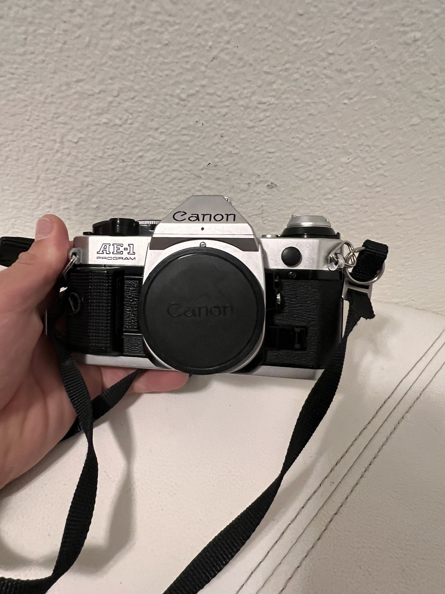 Canon AE-1 Program 35mm SLR Film Camera Body Silver from Japan with documents