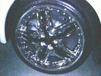 20" inch CHROME RIMS wheels 225/35/20 Removable Re-Paintable pearl white star